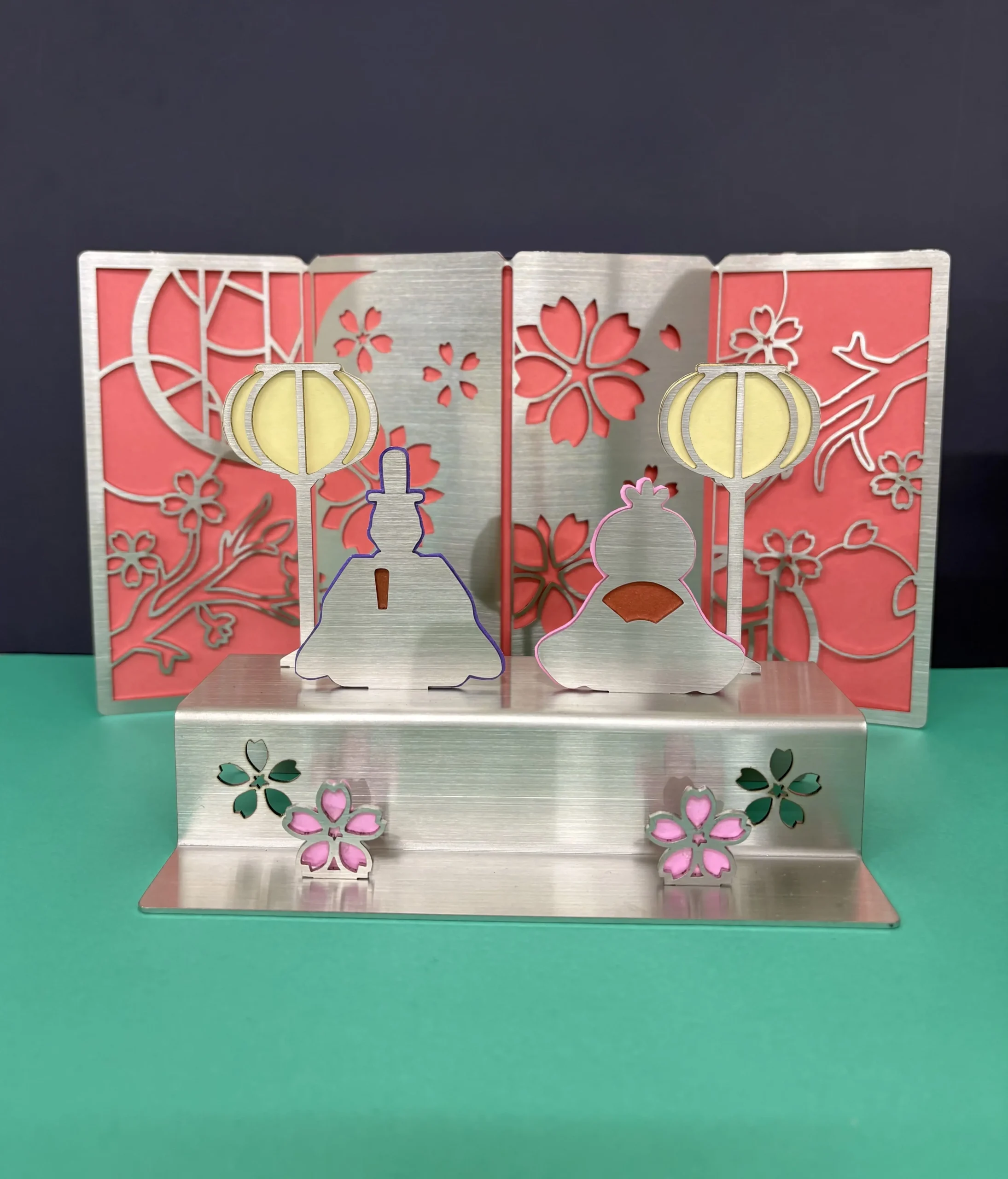 金属製ひな人形飾り デコレーション