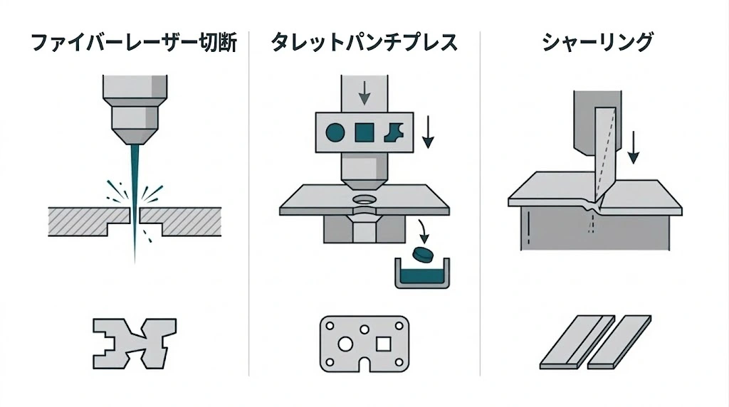 レーザー切断工程